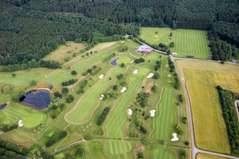 Photographie aérienne de Terrain du parcours de golf GC Edelstein Hunsrück eV à Kirschweiler dans le département Rhénanie-Palatinat, Allemagne
