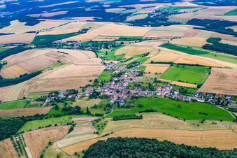Vue aérienne de Homberg dans le département Rhénanie-Palatinat, Allemagne