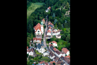 Photographie aérienne de Église catholique du Sacré-Cœur à Winnweiler dans le département Rhénanie-Palatinat, Allemagne
