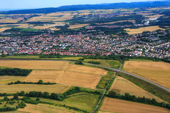 Vue aérienne de Vue de la ville depuis le nord à Eisenberg dans le département Rhénanie-Palatinat, Allemagne