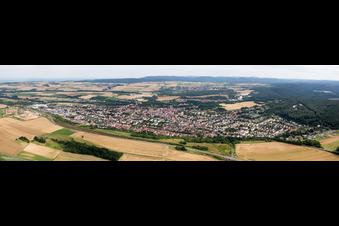 Vue aérienne de Panorama de Eisenberg (Palatinat) à Eisenberg dans le département Rhénanie-Palatinat, Allemagne