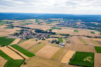 Vue aérienne de Tiefenthal dans le département Rhénanie-Palatinat, Allemagne