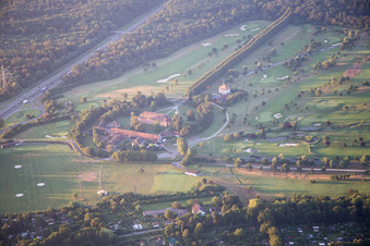 Photographie aérienne de KA Golf Club Scheibenhardt à le quartier Beiertheim-Bulach in Karlsruhe dans le département Bade-Wurtemberg, Allemagne