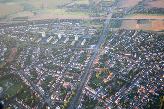 Vue aérienne de Quartier Rüppurr in Karlsruhe dans le département Bade-Wurtemberg, Allemagne
