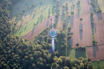 Vue oblique de Quartier Grünwettersbach in Karlsruhe dans le département Bade-Wurtemberg, Allemagne