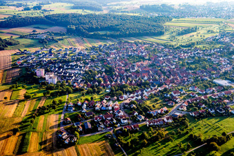 Vue aérienne de Quartier Göbrichen in Neulingen dans le département Bade-Wurtemberg, Allemagne
