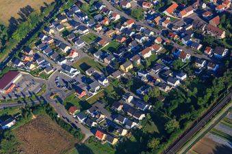 Vue aérienne de Gölswiesen à Gondelsheim dans le département Bade-Wurtemberg, Allemagne