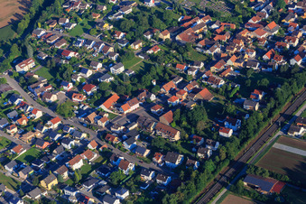 Vue aérienne de Südendstr à Gondelsheim dans le département Bade-Wurtemberg, Allemagne