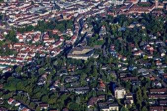 Vue aérienne de Lycée St. Paulusheim à Bruchsal dans le département Bade-Wurtemberg, Allemagne