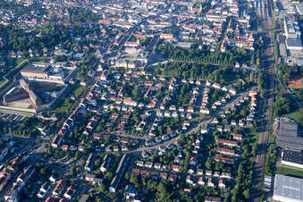 Vue aérienne de Zickstr à Bruchsal dans le département Bade-Wurtemberg, Allemagne