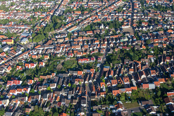 Vue aérienne de Quartier Wiesental in Waghäusel dans le département Bade-Wurtemberg, Allemagne