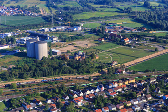 Vue aérienne de Ermitage Waghäusel à Waghäusel dans le département Bade-Wurtemberg, Allemagne