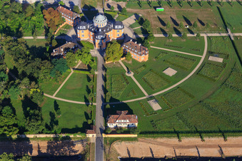 Ermitage Waghäusel à Waghäusel dans le département Bade-Wurtemberg, Allemagne depuis l'avion