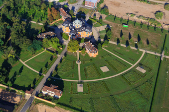 Vue d'oiseau de Ermitage Waghäusel à Waghäusel dans le département Bade-Wurtemberg, Allemagne