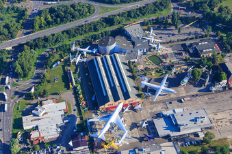 Musée de la technologie Speyer à Speyer dans le département Rhénanie-Palatinat, Allemagne vue d'en haut