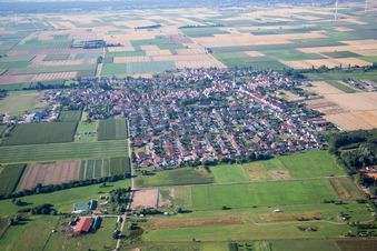 Ottersheim bei Landau dans le département Rhénanie-Palatinat, Allemagne vue d'en haut