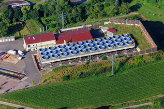 Vue aérienne de Centrale géothermique Insheim à Insheim dans le département Rhénanie-Palatinat, Allemagne