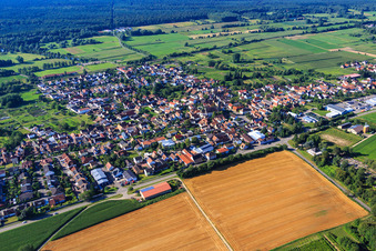 Vue aérienne de Vue d'ensemble du village depuis le nord à Steinfeld dans le département Rhénanie-Palatinat, Allemagne