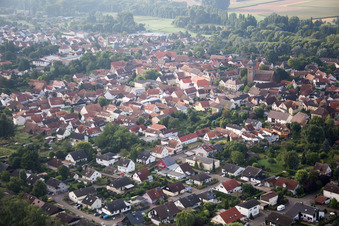Image drone de Quartier Billigheim in Billigheim-Ingenheim dans le département Rhénanie-Palatinat, Allemagne