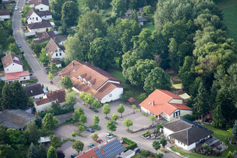 Quartier Billigheim in Billigheim-Ingenheim dans le département Rhénanie-Palatinat, Allemagne vue d'en haut