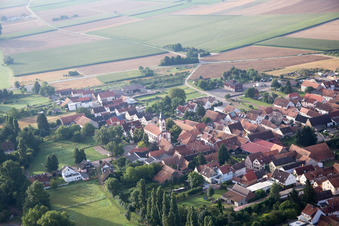Quartier Mühlhofen in Billigheim-Ingenheim dans le département Rhénanie-Palatinat, Allemagne vue du ciel