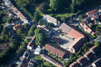 Quartier Hohenwettersbach in Karlsruhe dans le département Bade-Wurtemberg, Allemagne vue du ciel