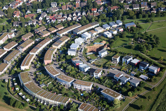 Quartier Hohenwettersbach in Karlsruhe dans le département Bade-Wurtemberg, Allemagne d'un drone