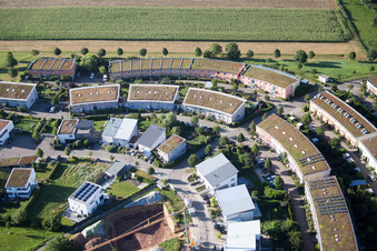 Quartier Hohenwettersbach in Karlsruhe dans le département Bade-Wurtemberg, Allemagne d'en haut