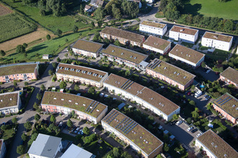 Quartier Hohenwettersbach in Karlsruhe dans le département Bade-Wurtemberg, Allemagne hors des airs