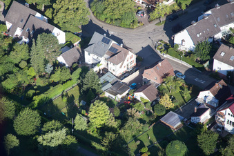 Nouveau chemin à le quartier Hohenwettersbach in Karlsruhe dans le département Bade-Wurtemberg, Allemagne vue d'en haut