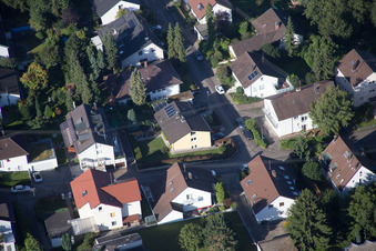 Photographie aérienne de Zone de peuplement à le quartier Wolfartsweier in Karlsruhe dans le département Bade-Wurtemberg, Allemagne