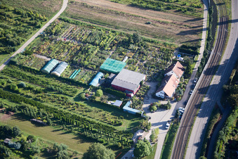 Vue aérienne de Quartier Durlach in Karlsruhe dans le département Bade-Wurtemberg, Allemagne