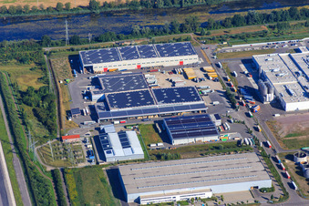 Vue aérienne de Groupe NUSS à Wörth am Rhein dans le département Rhénanie-Palatinat, Allemagne