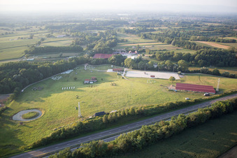 Enregistrement par drone de Neewiller-près-Lauterbourg dans le département Bas Rhin, France