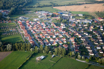 Beinheim dans le département Bas Rhin, France vue du ciel