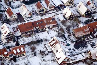 Vue aérienne de Au Jardin des Mirabelles à Kandel dans le département Rhénanie-Palatinat, Allemagne