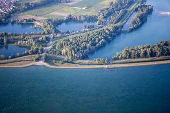 Fort-Louis dans le département Bas Rhin, France hors des airs
