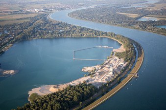 Fort-Louis dans le département Bas Rhin, France vue d'en haut