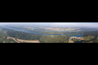 Vue aérienne de Panorama à Gerstheim dans le département Bas Rhin, France