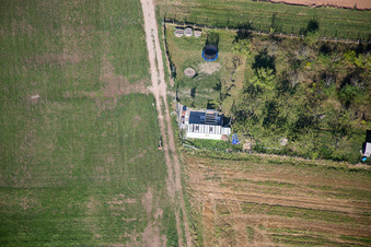 Vue aérienne de Plateforme ULM à Epfig dans le département Bas Rhin, France