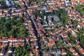 Vue aérienne de Centre pour personnes âgées Haus Edelberg Weingarten à Weingarten dans le département Bade-Wurtemberg, Allemagne