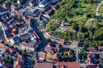 Vue aérienne de Tour de guet à Weingarten dans le département Bade-Wurtemberg, Allemagne