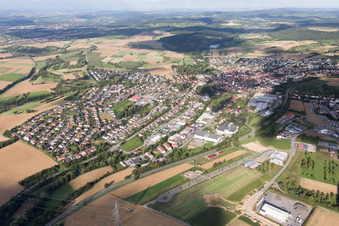 Vue aérienne de Knittlingen dans le département Bade-Wurtemberg, Allemagne