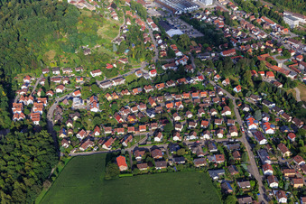 Vue aérienne de Dobelweg à Maulbronn dans le département Bade-Wurtemberg, Allemagne