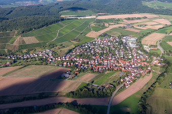 Vue aérienne de Quartier Gündelbach in Vaihingen an der Enz dans le département Bade-Wurtemberg, Allemagne