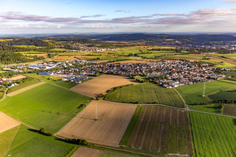 Vue aérienne de Quartier Nellmersbach in Leutenbach dans le département Bade-Wurtemberg, Allemagne