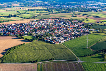 Vue aérienne de Quartier Nellmersbach in Leutenbach dans le département Bade-Wurtemberg, Allemagne
