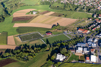 Vue aérienne de SVA Wattenweiler à Allmersbach im Tal dans le département Bade-Wurtemberg, Allemagne