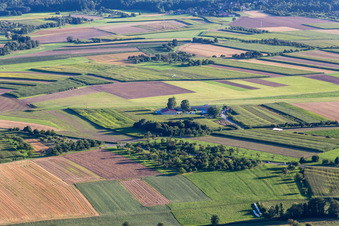 Photographie aérienne de Aéroport Backnang-Heiningen à le quartier Heiningen in Backnang dans le département Bade-Wurtemberg, Allemagne