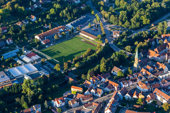 Vue aérienne de Limpurghalle à Gaildorf dans le département Bade-Wurtemberg, Allemagne